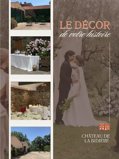 Publication Instagram : « Le décor de votre histoire » au Château de la Bidière
